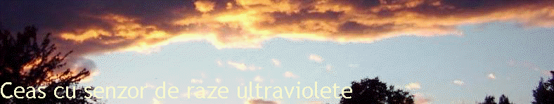 Ceas cu senzor de raze ultraviolete